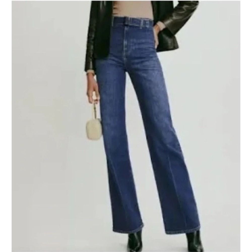 Reformation Amelie High Rise Wide Leg Jeans In Salinas Size 24 Business Casual